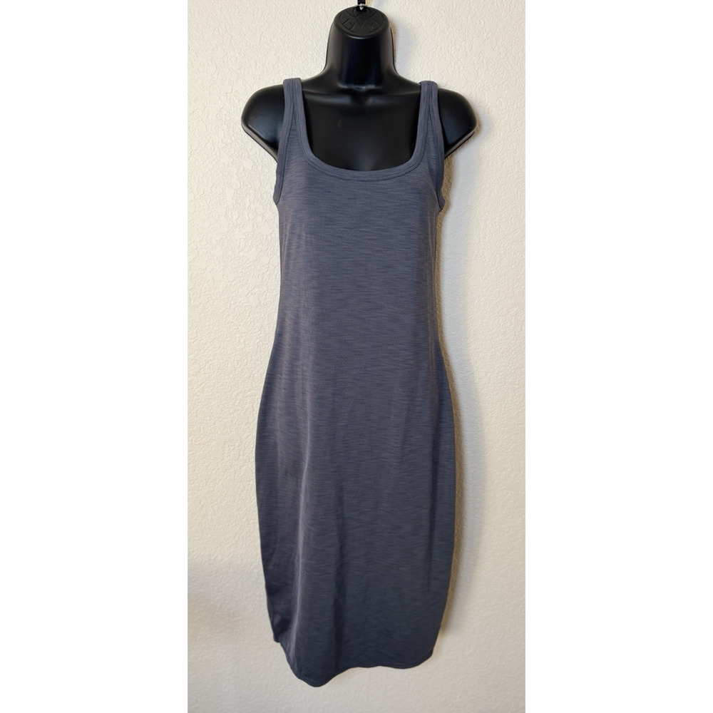 VUORI Pose Scoop Neck Ribbed Midi Dress Small Active VW607 Casual (Flaw)